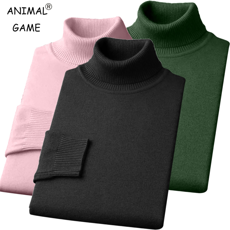 Winter Clothing Cute - ฤดูใบไม้ร่วงบุรุษคุณภาพสูงถักเสื้อกันหนาวฤดูหนาวแขนยาวBreathable Pulloverขนาดใหญ่สีทึบWarm Streetwear