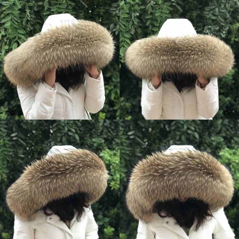 Winter Clothing Online - คอเสื้อขนสัตว์แรคคูนธรรมชาติสำหรับผู้หญิง, คอเสื้อโค้ทขนแรคคูนธรรมชาติสำหรับฤดูหนาว