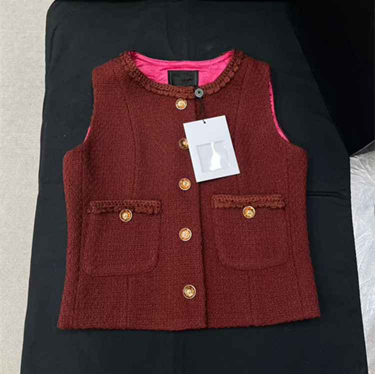 Clothing Style Winter - ชุดเสื้อกั๊กทวีดติดกระดุมเม็ดเดียวแบบไม่มีแขนเสื้อและกระโปรงเข้าชุด สไตล์ยุโรปสำหรับผู้หญิง คอลเลคชั่นใหม่ประจำฤดูร้อนปี 2026 ปรับแต่งได้ตามต้องการ