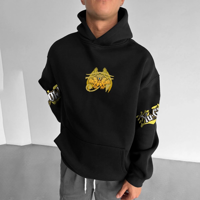 เสื้อฮู้ดดี้ผู้ชายลายพิมพ์ตัวล - Y2K Winter Clothing บทวิจารณ์และราคา