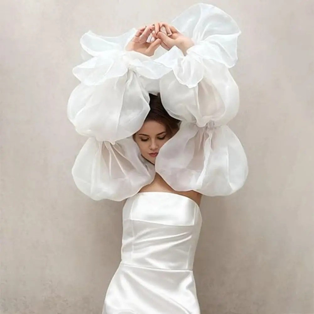 ปลอกแขนแต่งงานแบบพองสวยหรู ปลอ - Winter Clothing Ladies บทวิจารณ์และราคา