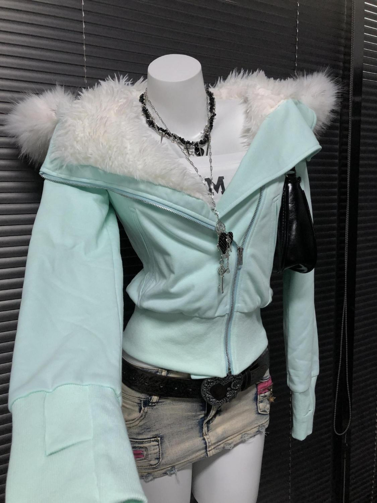 เสื้อโค้ทมีฮู้ดทรงสลิมสไตล์วิน - Winter Clothing Aesthetic บทวิจารณ์และราคา