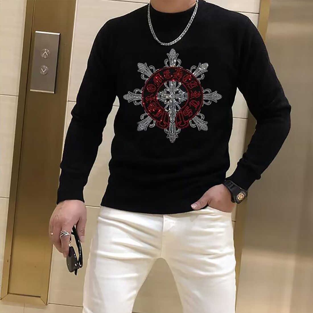 เสื้อสเวตเตอร์แบบสวมหัวสำหรับผ - Winter Clothing English บทวิจารณ์และราคา