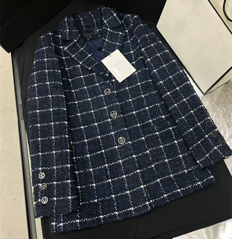 ชุดเสื้อโค้ททวีดแขนยาวสีน้ำเงิ - Clothing Style Winter บทวิจารณ์และราคา