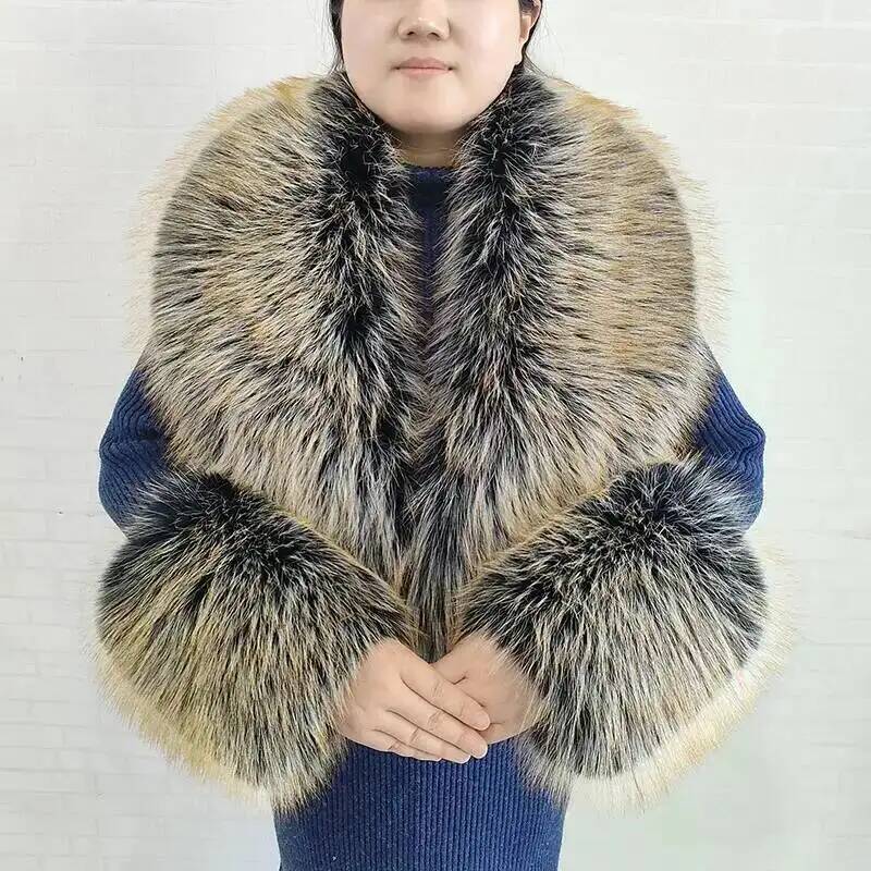ผ้าพันคอขนเฟอร์เทียมลายสุนัขจิ - Winter Clothing Online บทวิจารณ์และราคา