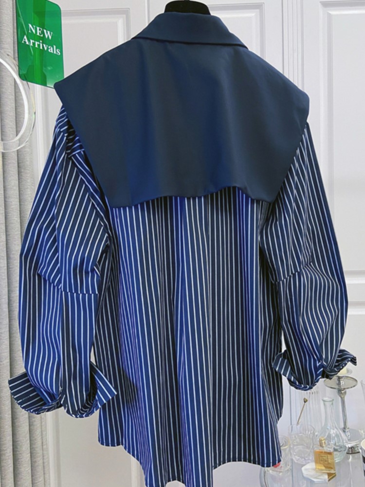 เสื้อเชิ้ตผู้หญิงลายทางสไตล์กะ - Winter Clothing Ladies บทวิจารณ์และราคา