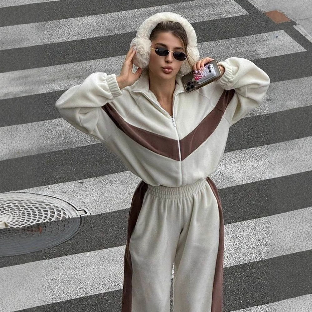 2 ชิ้นชุดชุดกางเกงผู้หญิงTrack - Y2K Winter Clothing บทวิจารณ์และราคา