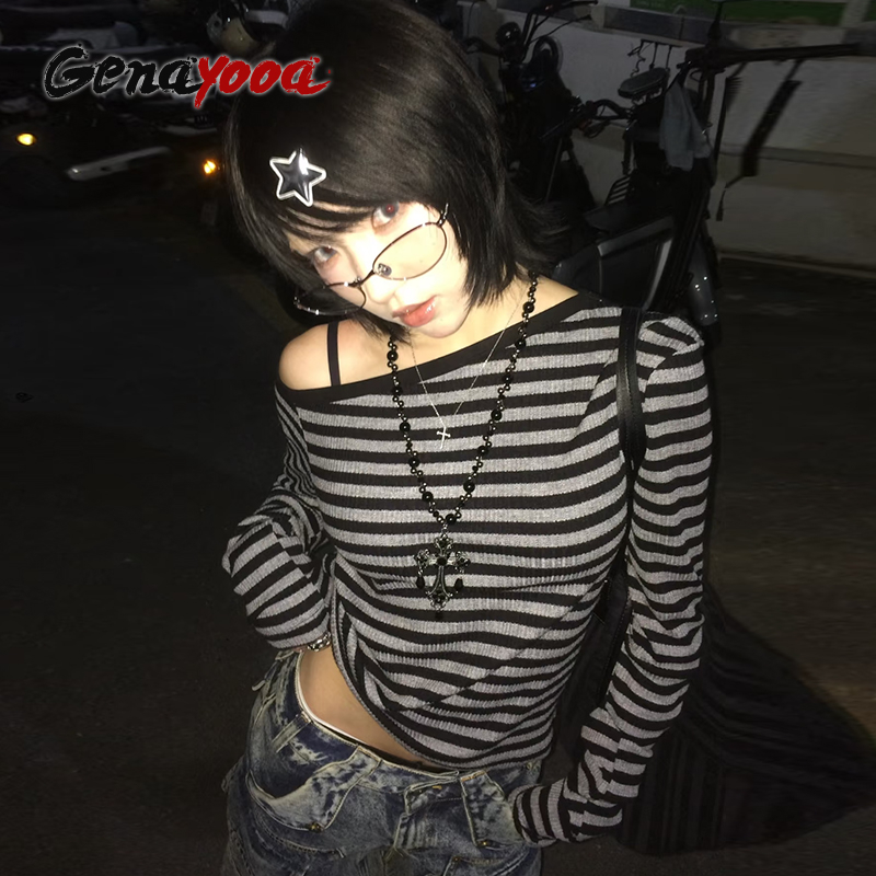 Genayooa ญี่ปุ่น Y2k เสื้อยืดผ - Winter Clothing Aesthetic บทวิจารณ์และราคา