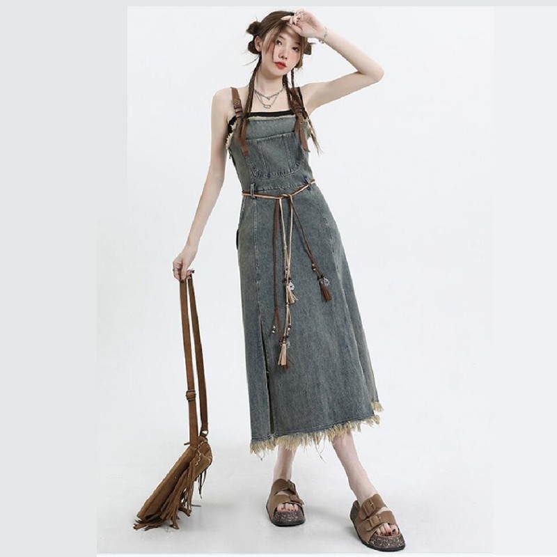 ชุดเซ็ตกระโปรงยีนส์วินเทจใหม่ป - Winter Clothing Ladies บทวิจารณ์และราคา