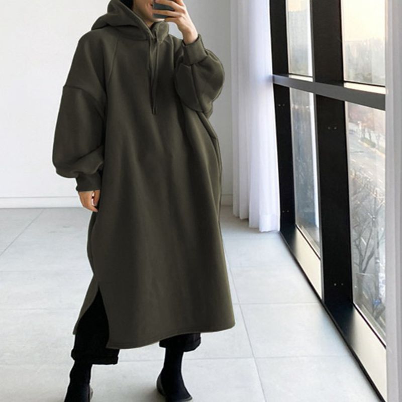 เสื้อสเวตเตอร์มีฮู้ดแฟชั่นสำหร - Winter Clothing Ladies บทวิจารณ์และราคา