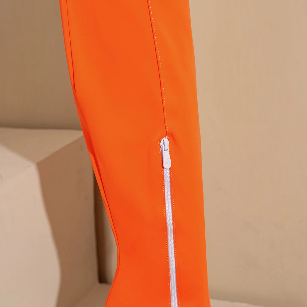 ฤดูหนาวใหม่ Glamour สีส้มสีเหล - Winter Clothing Ladies บทวิจารณ์และราคา