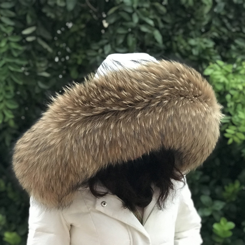 คอเสื้อขนสัตว์แรคคูนธรรมชาติสำ - Winter Clothing Online บทวิจารณ์และราคา