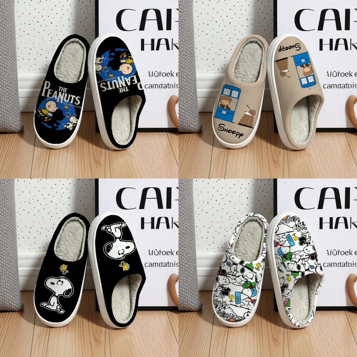 รองเท้าแตะผ้าฝ้ายลายการ์ตูนสนู - Winter Clothing Cute บทวิจารณ์และราคา