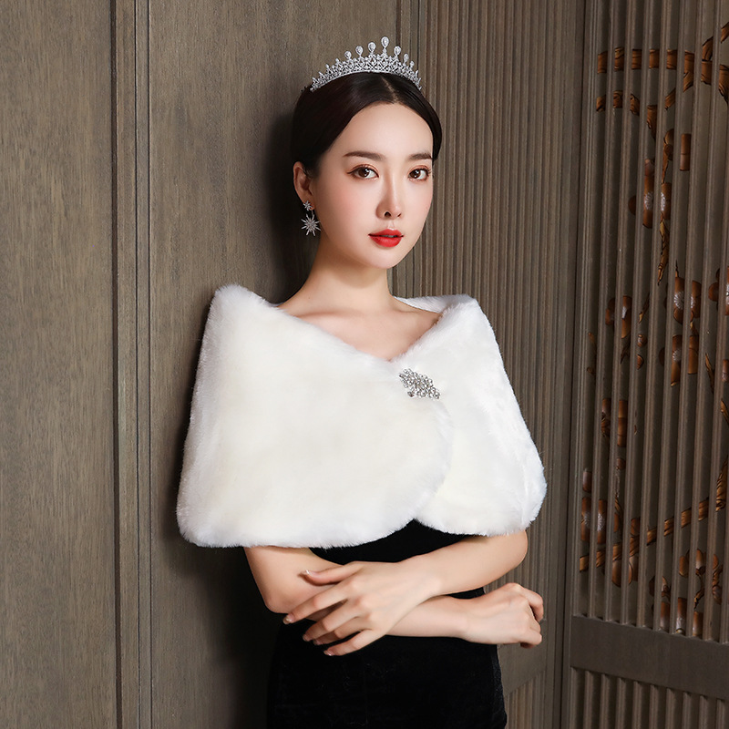 ผู้หญิงผ้าคลุมไหล่เจ้าสาวงานแต - Winter Clothing Online บทวิจารณ์และราคา