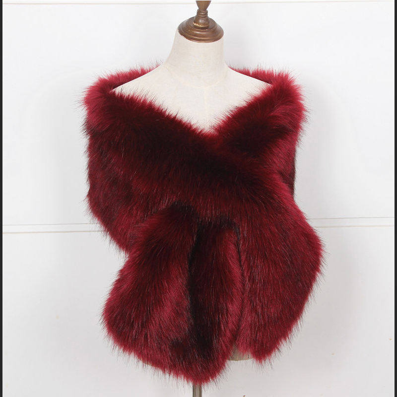Faux Fox ขนสัตว์ผู้หญิง Wraps  - Winter Clothing Ladies บทวิจารณ์และราคา