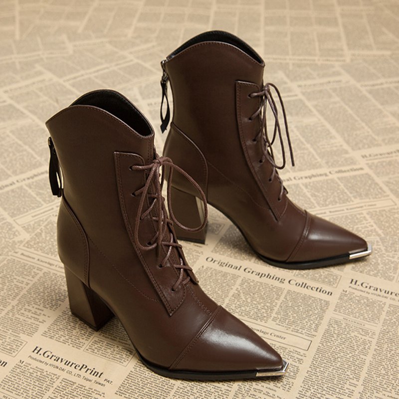 รองเท้าบูทข้อเท้าผู้หญิง แฟชั่ - Winter Clothing Ladies บทวิจารณ์และราคา